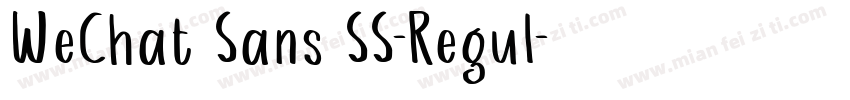 WeChat Sans SS-Regul字体转换